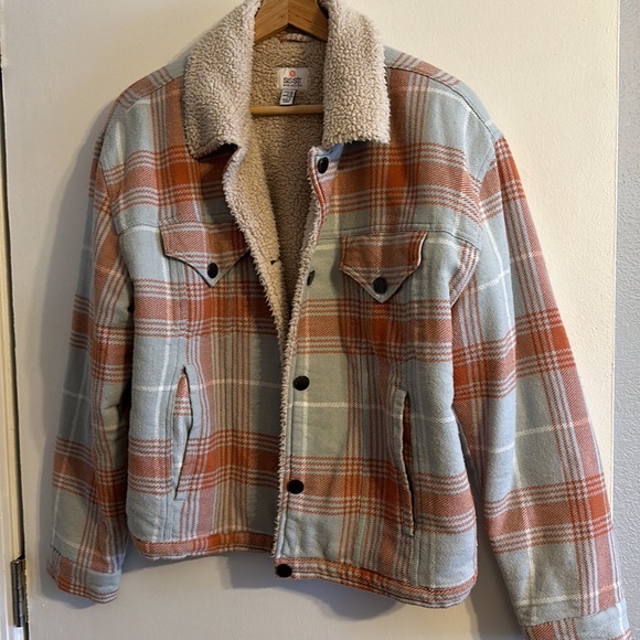 Sisstr evolution plaid blue Sherpa lined jacket - medium - Picture 3 of 14